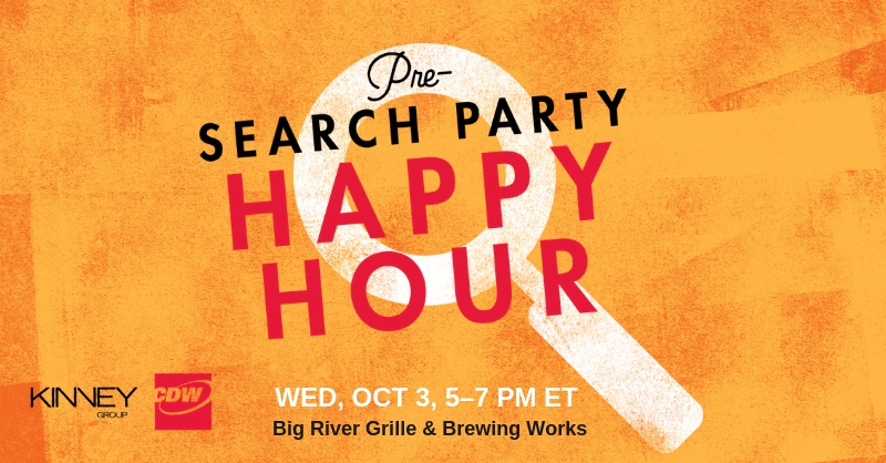 Kinney Group and CDW are co-hosting a PRE-Search Party Happy Hour at .conf18