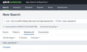 Figure 2 - Run a debug refresh in Splunk