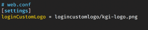 Figure 4 – Example web.conf
