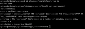 Figure 9 - Find your macros with open terminal