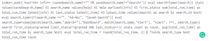 Figure 2 - Splunk without search formatting settings