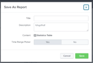 How to Save Your Report in Splunk