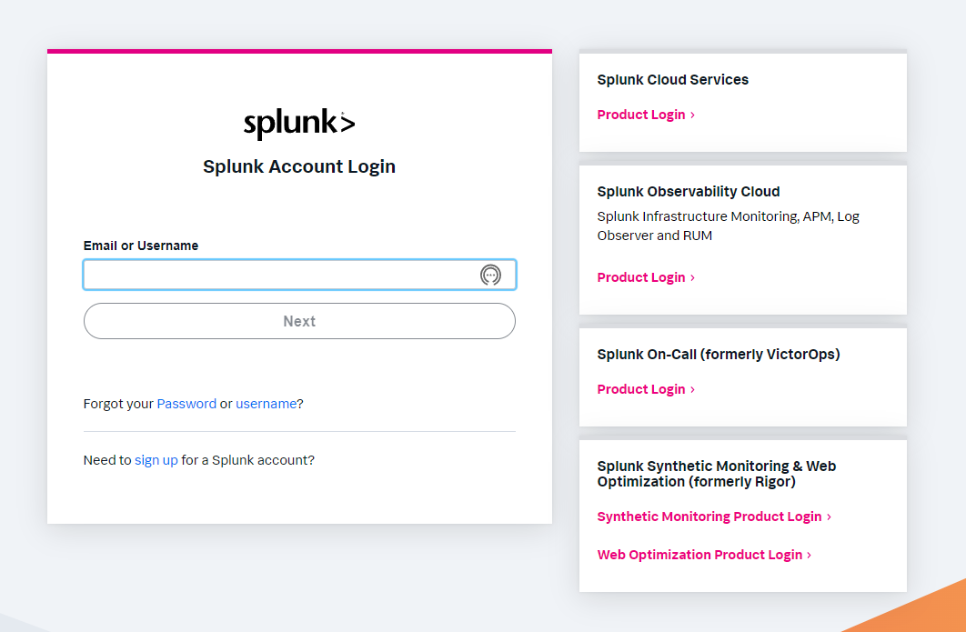 How to Download and Install the Universal Forwarder: Step 1 - Login to Splunk.com