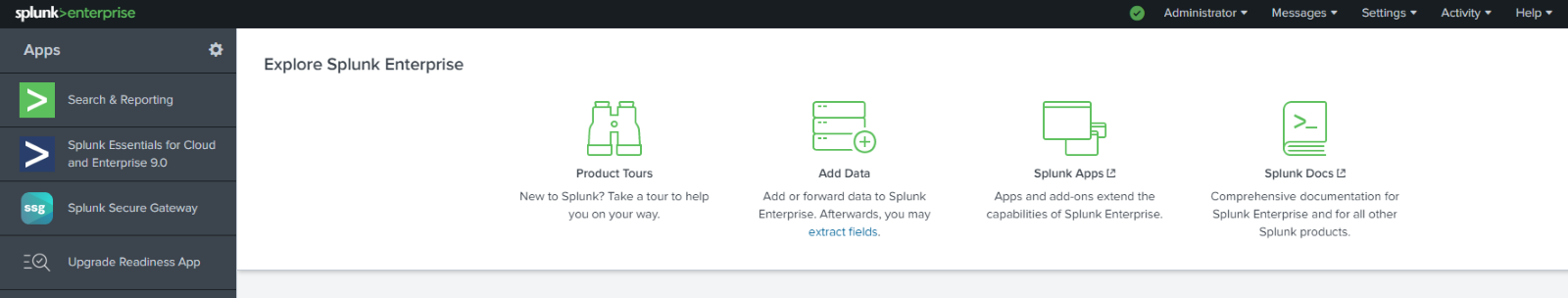 How to Switch to Splunk Free from Splunk Enterprise Step 2: Go to settings